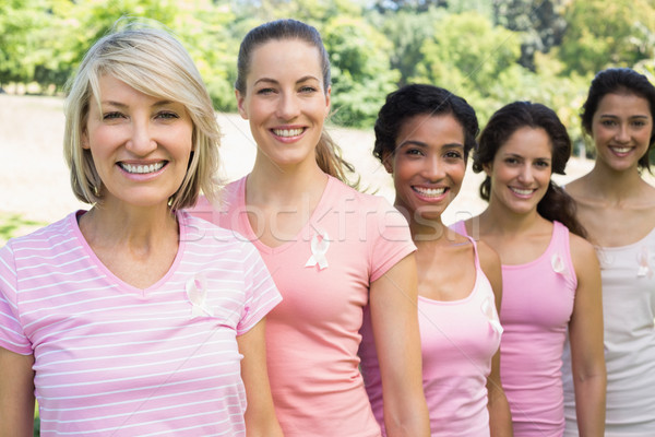 Volunteers participating in breast cancer awareness  Stock photo © wavebreak_media