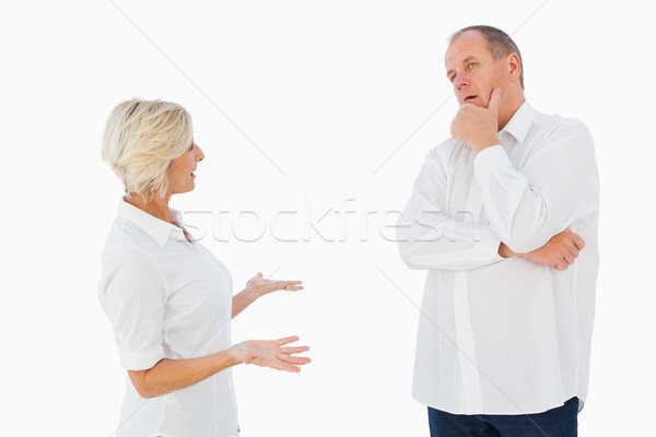 Angry older couple arguing with each other Stock photo © wavebreak_media