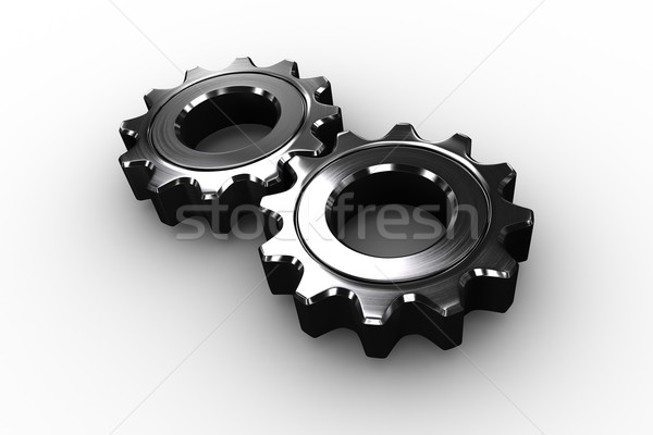 Metal Cog rueda blanco industria Foto stock © wavebreak_media