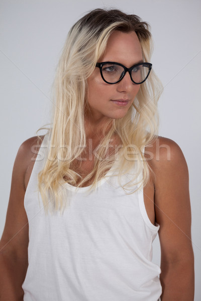 Femme lunettes homme mode Photo stock © wavebreak_media