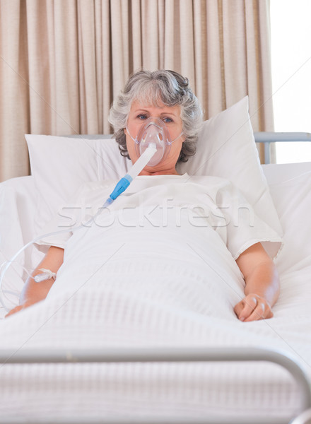 Senior woman with her respirator Stock photo © wavebreak_media