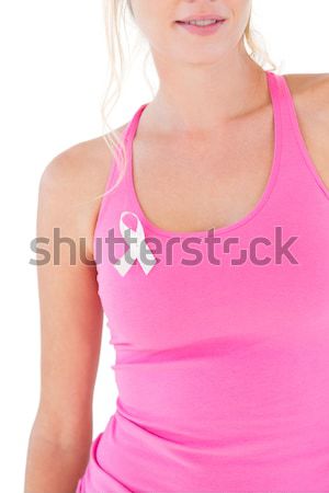 женщину бюстгальтер Рак молочной железы осведомленность лента Сток-фото © wavebreak_media