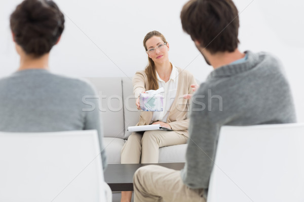 Női kapcsolat tanácsadó megbeszélés fiatal pér iroda Stock fotó © wavebreak_media