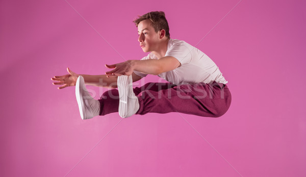 Cool break dancer mid air Stock photo © wavebreak_media