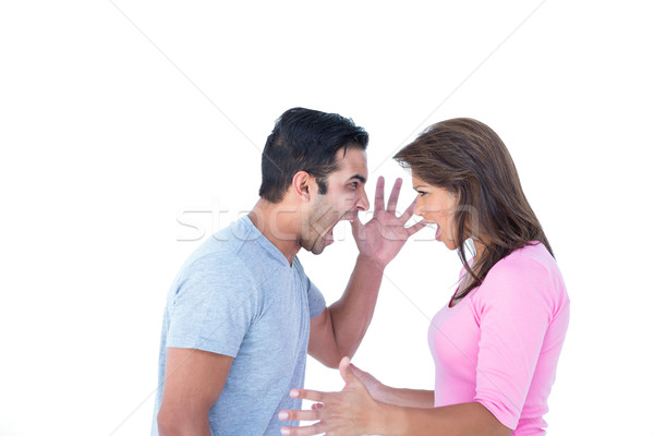 Stock photo: Couple having an argument 