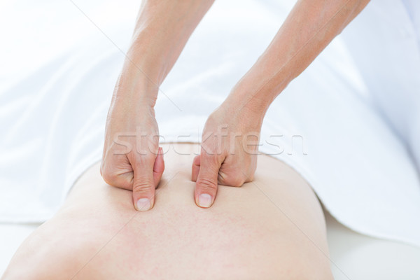 Zdjęcia stock: Powrót · masażu · medycznych · biuro · kobieta · zdrowia
