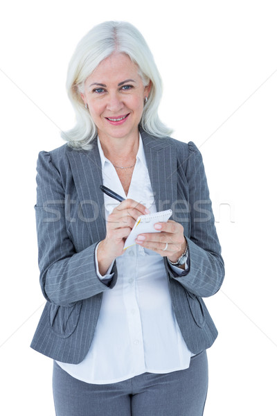 businesswoman holding notebook Stock photo © wavebreak_media