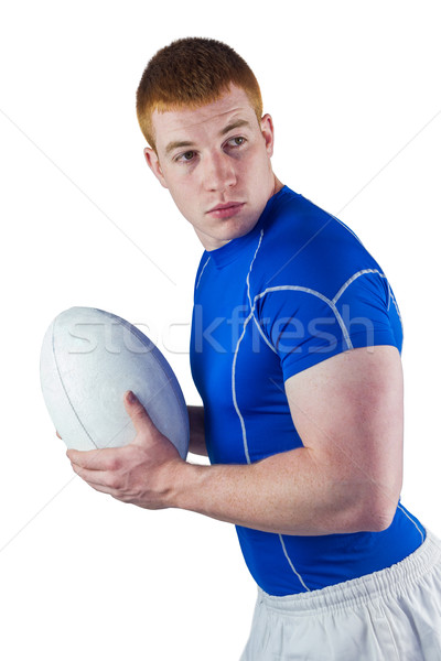 Rugby player running with the rugby ball Stock photo © wavebreak_media