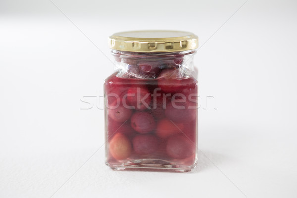 Preservative olives in jar Stock photo © wavebreak_media