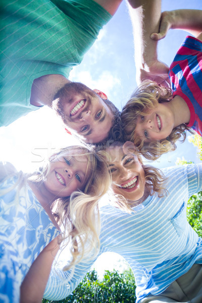 Familie Ansicht Frau Mädchen Baum Stock foto © wavebreak_media