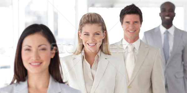 Foto stock: Equipo · de · negocios · espíritu · positividad · hombre