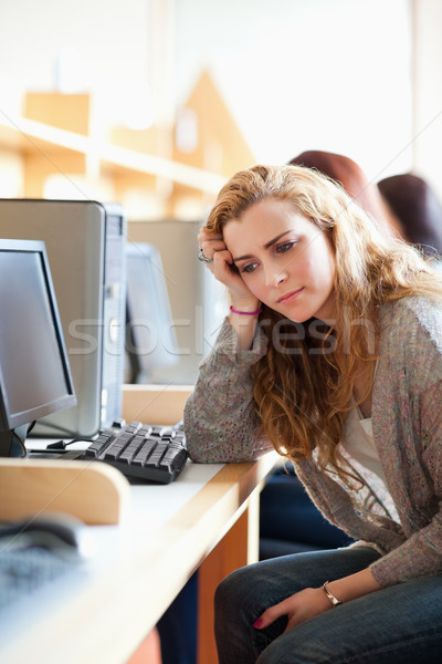 Jeunes élèves travail ordinateurs chambre [[stock_photo]] © wavebreak_media