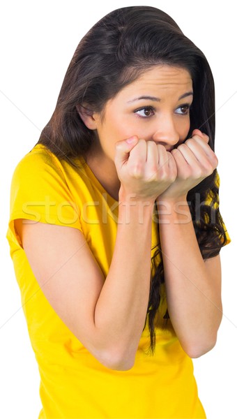 Nervous football fan in brasil tshirt Stock photo © wavebreak_media