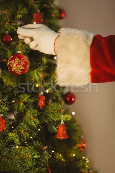 Stock foto: Hand · hängen · Spielerei · Weihnachtsbaum · home