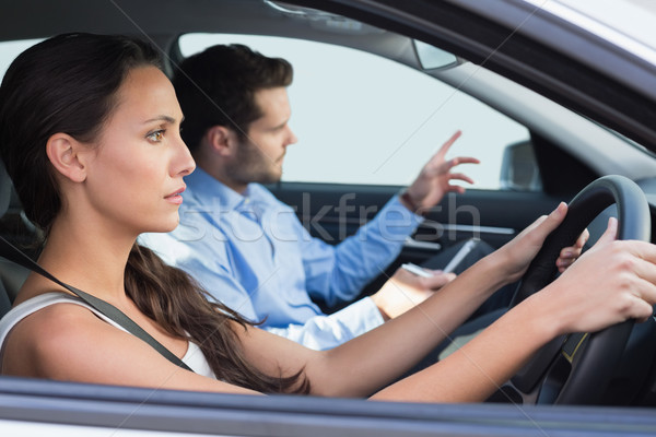 Conducción lección coche femenino masculina Foto stock © wavebreak_media