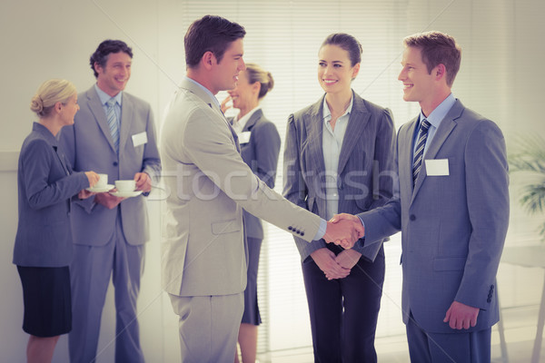 商界人士 握手 會議室 女子 快樂 工作的 商業照片 © wavebreak_media
