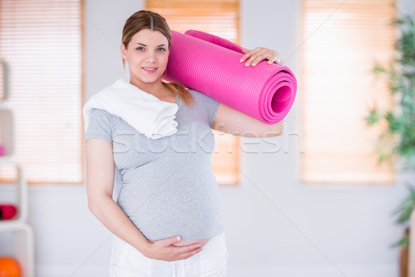 Pregnant woman keeping in shape Stock photo © wavebreak_media