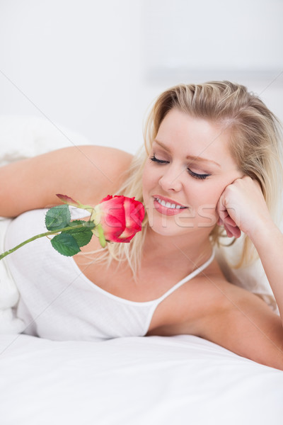 Jeune femme regarder lit beauté Homme [[stock_photo]] © wavebreak_media