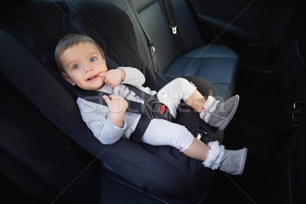 Cute bebé coche asiento carretera nino Foto stock © wavebreak_media