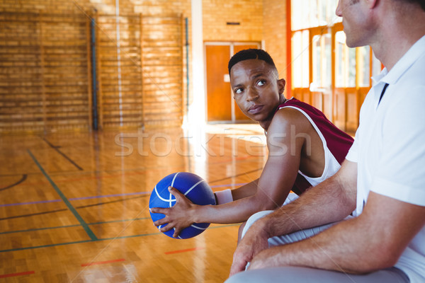 Basketball player looking at coach Stock photo © wavebreak_media