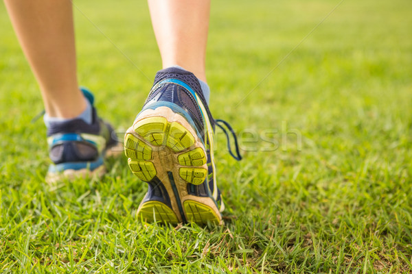 Vedere femeie runners picioare femeie Imagine de stoc © wavebreak_media