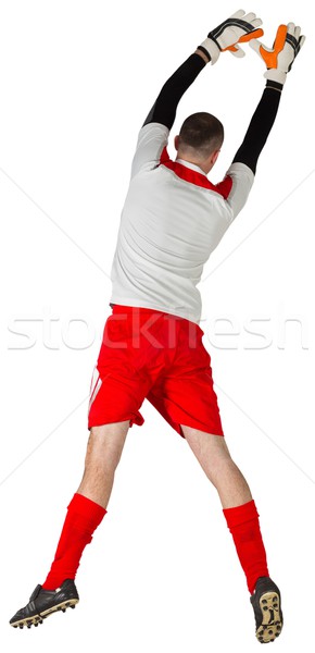 Fit goal keeper jumping up Stock photo © wavebreak_media