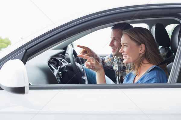 Pareja carretera viaje coche mujer hombre Foto stock © wavebreak_media