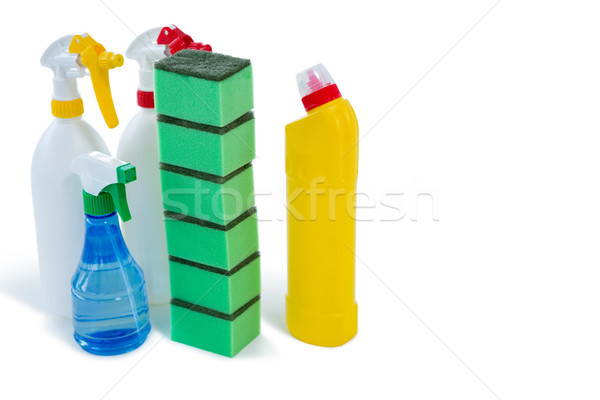 Stack of sponges with bottles Stock photo © wavebreak_media