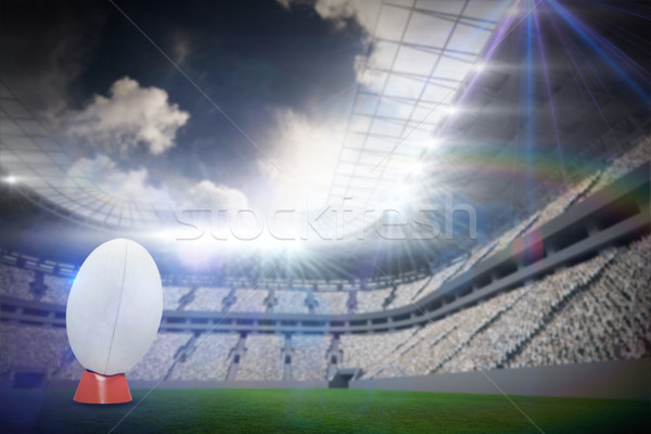 Composite image of rugby ball Stock photo © wavebreak_media