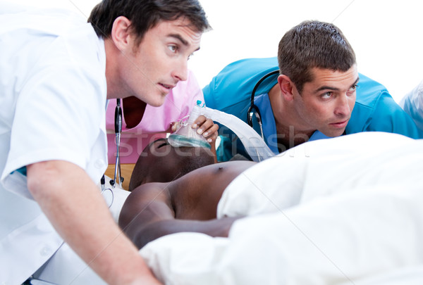 Koncentrált orvosi csapat beteg kórház szív Stock fotó © wavebreak_media