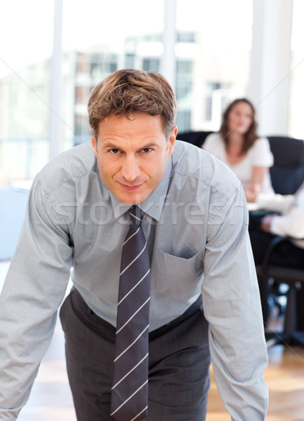 человека позируют коллега заседание служба бизнеса Сток-фото © wavebreak_media