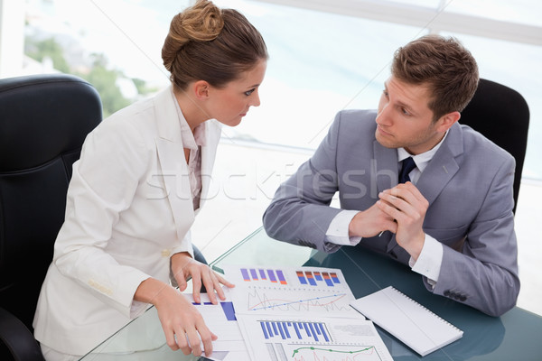 Business team deliberating on market research results Stock photo © wavebreak_media