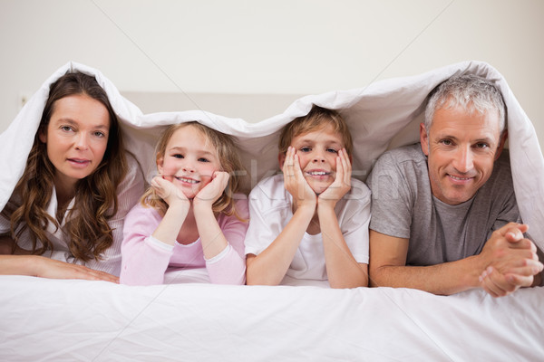 Família quarto sorrir amor casa meninas Foto stock © wavebreak_media