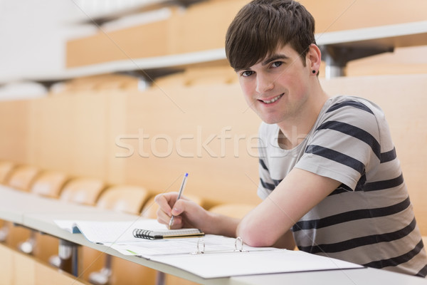 öğrenci oturma ders salon kalem Stok fotoğraf © wavebreak_media