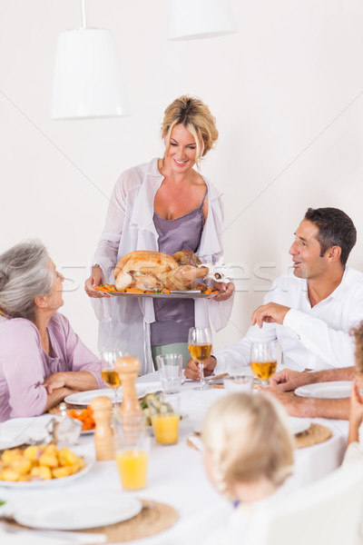 母親 土耳其 餐桌 驕傲 感恩 家庭 商業照片 © wavebreak_media