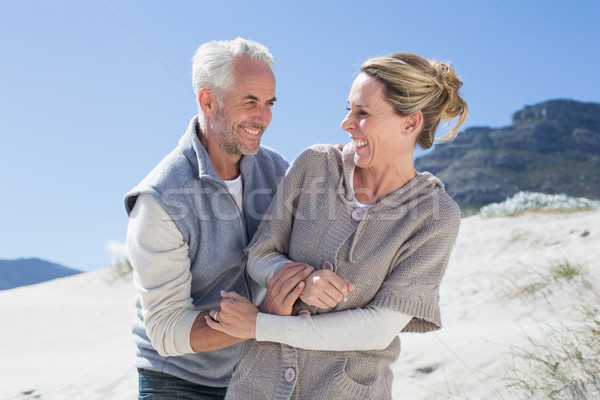 Séduisant couple plage lumineuses cool jour [[stock_photo]] © wavebreak_media