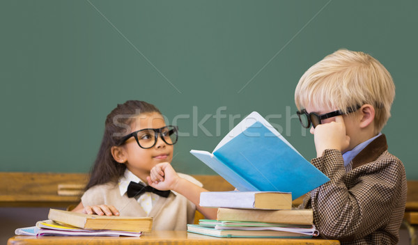 Cute pupils dressed up as teachers in classroom Stock photo © wavebreak_media