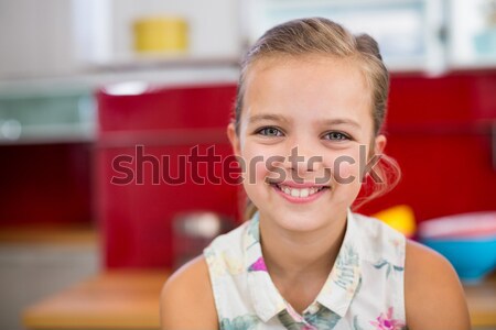 Cute kleines Mädchen abacus weiß Schule Kind Stock foto © wavebreak_media