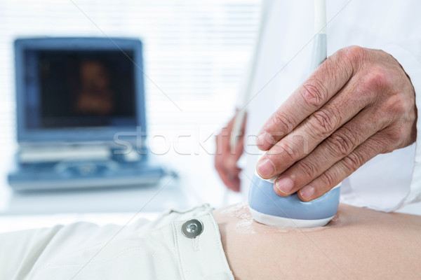 Terhes nő ultrahang teszt kórház nő orvos Stock fotó © wavebreak_media