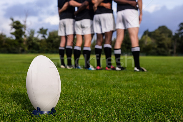 Rugby jogadores em pé juntos combinar parque Foto stock © wavebreak_media