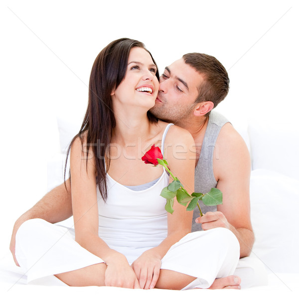 Pretty couple kissing each other  Stock photo © wavebreak_media