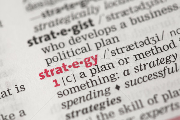 Definitie strategie woordenboek zwarte informatie concept Stockfoto © wavebreak_media