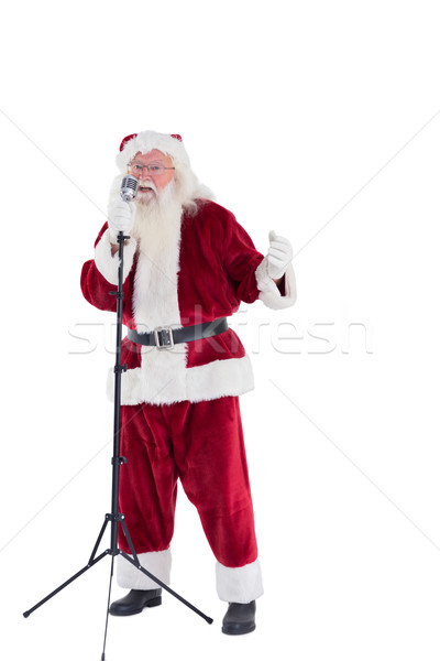Santa sings like a Superstar Stock photo © wavebreak_media