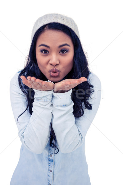 азиатских женщину поцелуй белый Сток-фото © wavebreak_media