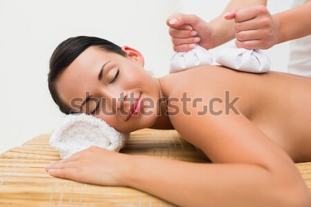 Kobieta masażu nago spa piękna Zdjęcia stock © wavebreak_media