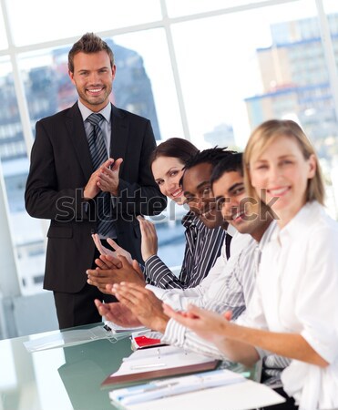 Portrait diversité réunion affaires [[stock_photo]] © wavebreak_media