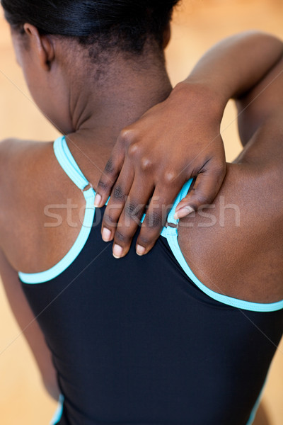 Vrouw pijnlijk rugpijn etnische vrouwen Stockfoto © wavebreak_media