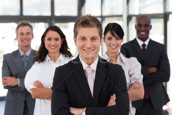 Stock photo: Business team in an office