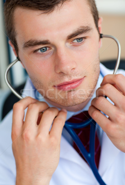 портрет мужской доктор стетоскоп белый Сток-фото © wavebreak_media