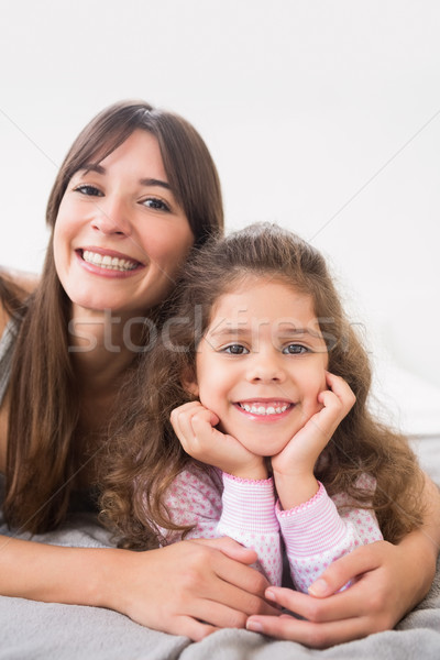 Stock photo: Happy mother and daughter